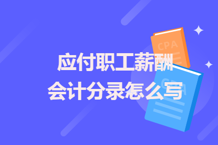 应付职工薪酬会计分录怎么写